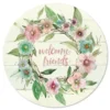 Courtside Market Welcome Wreath Circular Board Wall Art -Home Decor Discount Store 5702642