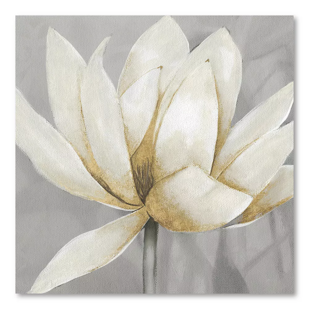 COURTSIDE MARKET Golden Waterlily II Canvas Wall Art 3 COURTSIDE MARKET Golden Waterlily II Canvas Wall Art