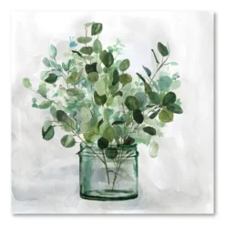 COURTSIDE MARKET Green Garden II Canvas Wall Art