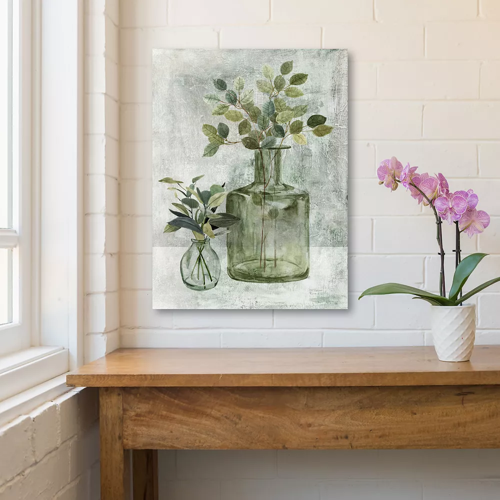 COURTSIDE MARKET Simply Green II Canvas Wall Art 5 COURTSIDE MARKET Simply Green II Canvas Wall Art - Image 3