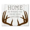 COURTSIDE MARKET Hang Your Antlers Board Sign