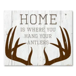 COURTSIDE MARKET Hang Your Antlers Board Sign