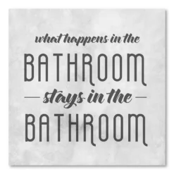 COURTSIDE MARKET Stays In The Bathroom Board Sign