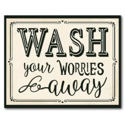 COURTSIDE MARKET Wash Your Worries Away Board Sign