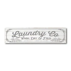 COURTSIDE MARKET Laundry Co Gray Board Panel