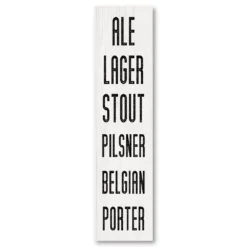 COURTSIDE MARKET Beer Styles Board Panel