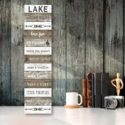 COURTSIDE MARKET Lake House Board Panel -Home Decor Discount Store 5791175 ALT2