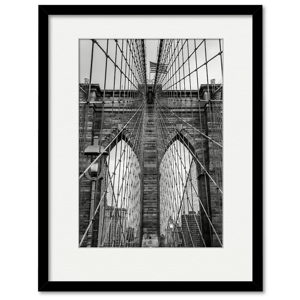 COURTSIDE MARKET Brooklyn Bridge Framed Wall Art 3 COURTSIDE MARKET Brooklyn Bridge Framed Wall Art